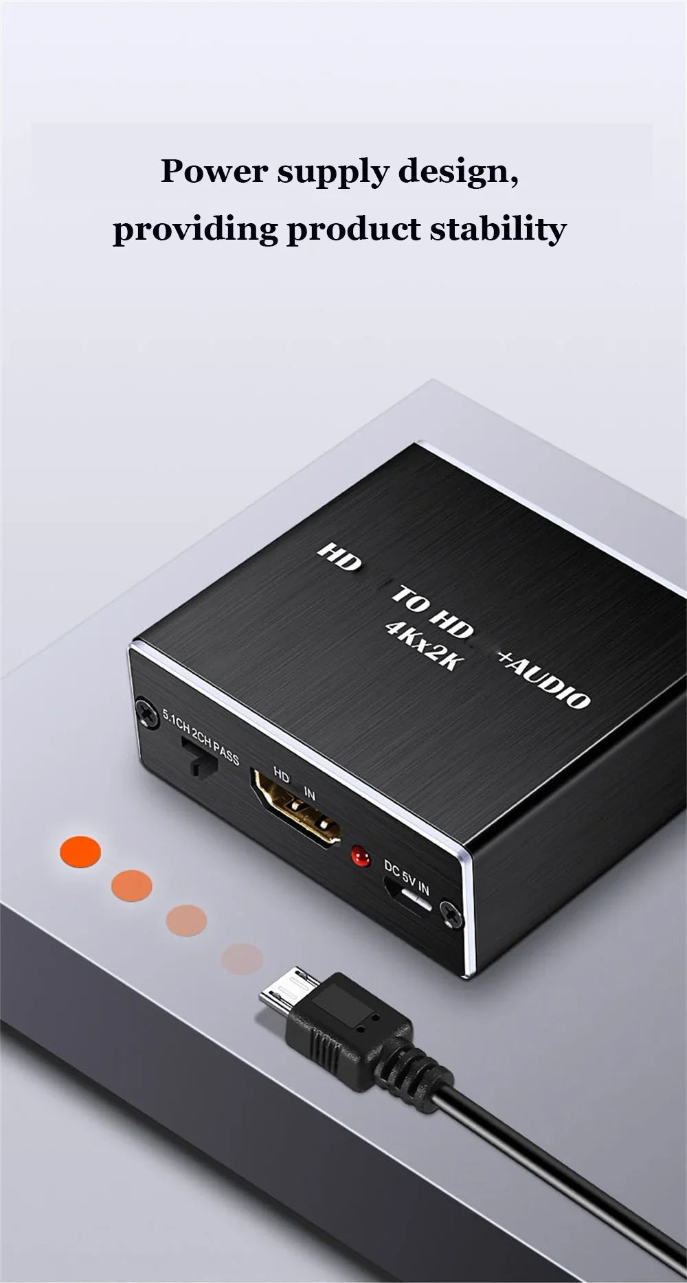 HDMI-Compatible Audio Extractor Stereo Audio Converter 3.5mm 4k X 2k Audio Splitter Adapter For PS4 TV DVD Home Theater