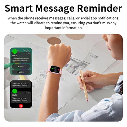 New Smartwatch 1.83-inch Touch Screen Voice Assistant Camera Control Bluetooth Call for Android/IOS Sports Watch Men Women 2026