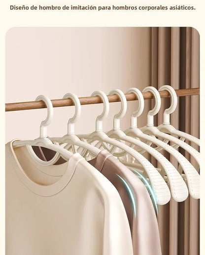 Thiened Wide Oulder Clothes Hanger Home Anti-Slip Hanging Clothes Hanger Large Size Plastic Rotatable Clothes Hangers Organizer