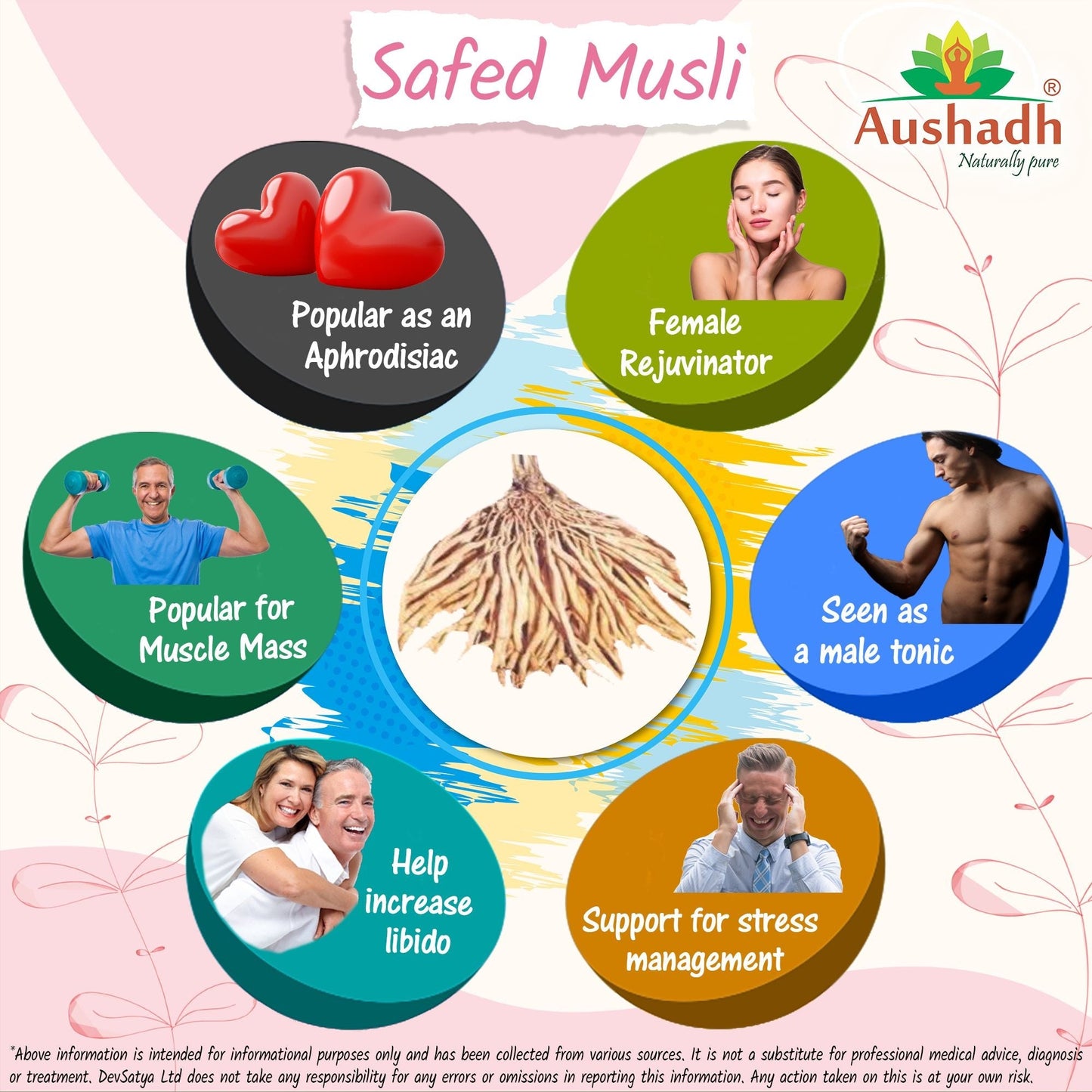 Aushadh Safed Musli Powder 100 gram - Daily Vitality Support