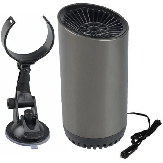 12V Car Heater Fan 2in1 Electric Dryer Heating Defogger Windshield Defroster Anti Fog Fan for Car Truck Vehicle Heating System
