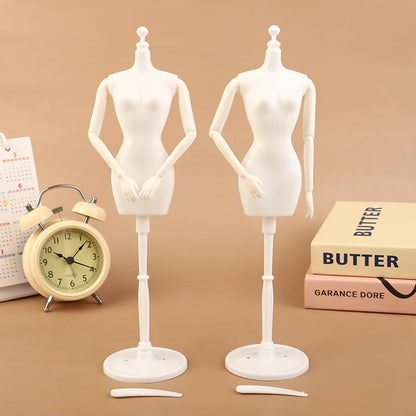 1/6 Doll Mannequin Coat Hanger Dollhouse Doll Skirt Support Wedding Mannequin Stand Humanoid Model Toy Doll Gown Display Form