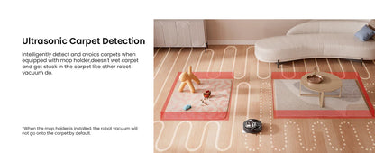 Lefant M320 Robot Vacuum Cleaner, Carpet Detection, 6,000 Pa Suction, Low Noise,  210 Mins Runtime, Self-Charging, Ideal for Har