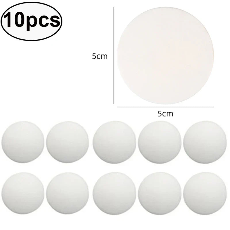 5/10pc White Door Stops Rubber Wall Protectors Guards Self Adhesive Door Handle Bumper Stoppers Protective Plug Non-slip Muffler