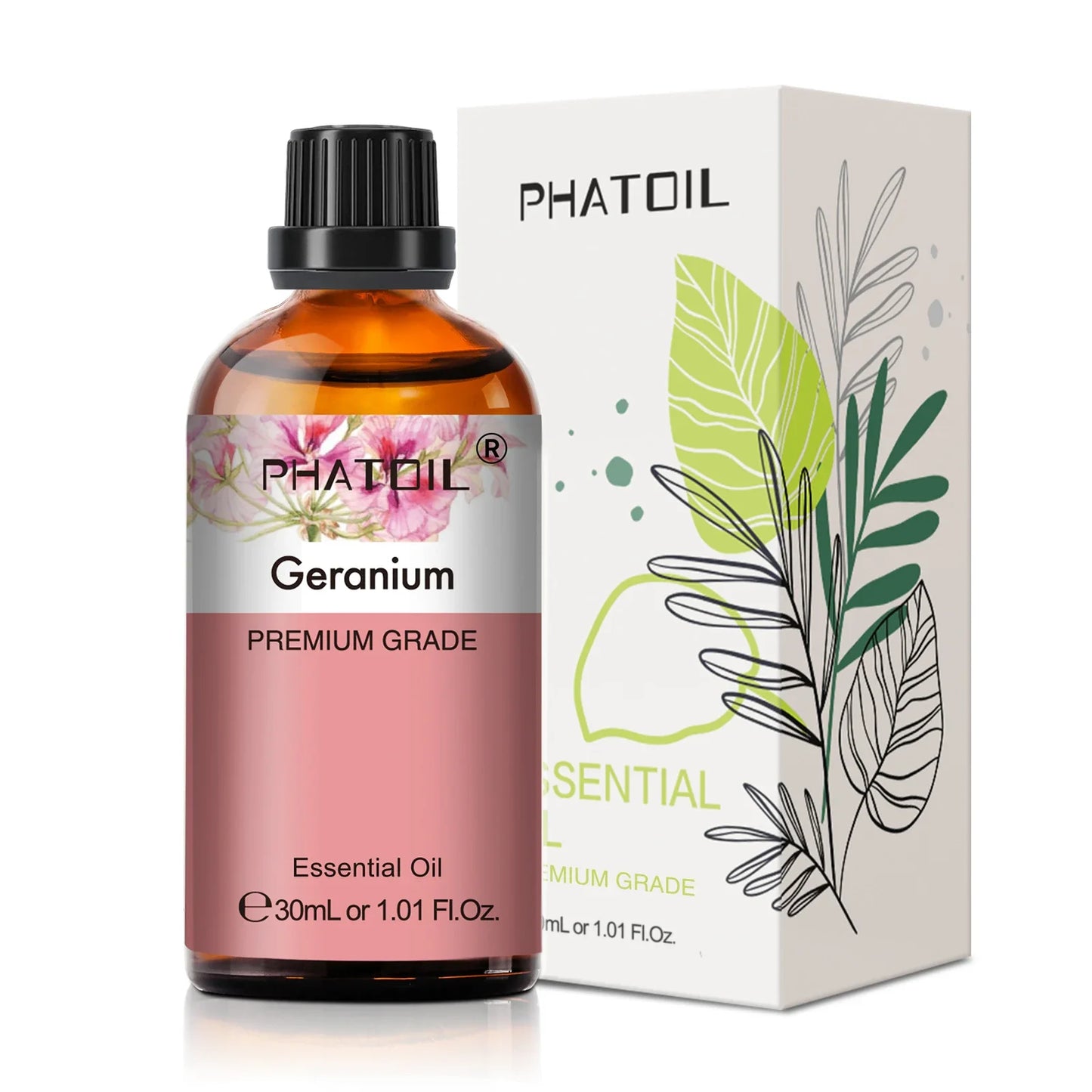 PHATOIL 1PCS Aromatherapy Essential Oil 30ml Lemon Eucalyptus Lavender Bergamot Jasmine Juniper Rose Vanilla Aroma Essential Oil