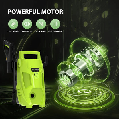 3000W Electric High Pressure Washer 200Bar 3000PSI Power Jet Wash Patio Car Jet Washers with 7m Hose, Adjustable Nozzle