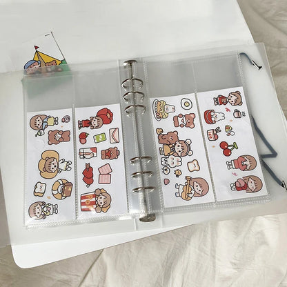 A5 Kpop Photocard Holder Binding Photo Cards Holder in Polaroid Album Book 3 Inches Heart Photo Card School Stationery Binder