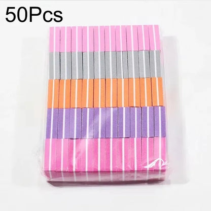 10-100psc Mini Buffing Sanding Files Block Pedicure Care Nail Art Buffer Polish Manicure Pedicure Nail File Tools Nail Charm new