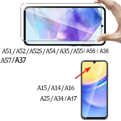 9H Screen Protector for Samsung A15 A16 A56 A36 A17 A14 A25 A24 A55 A53 A52 A57 A37 A34 A35 Tempered Glass Samsung Galaxy A15