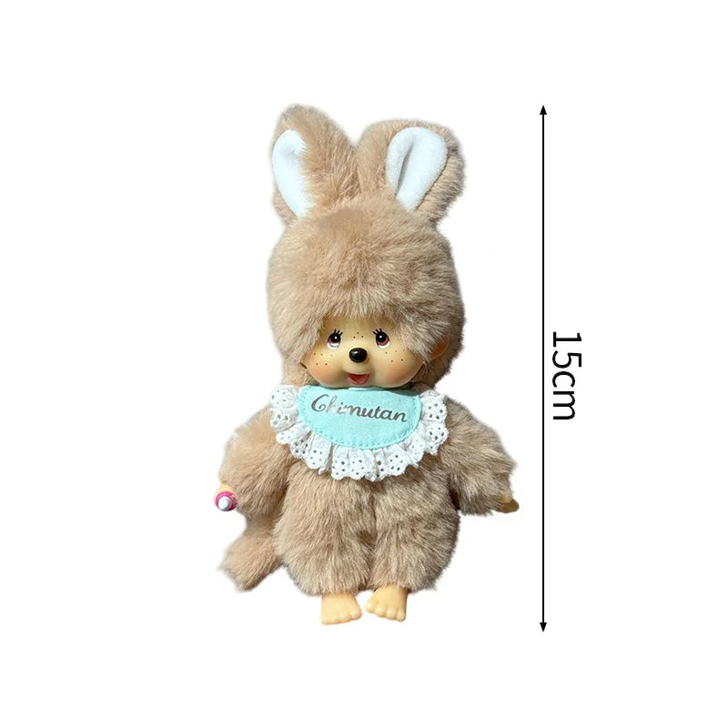 Monchhichi Plush Keychain Kawaii Monchichi Pendant Backpack Charms Cartoon Monchich Keyring Party Favor Gifts 키티 몬치치 モンチッチ
