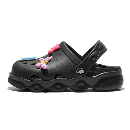 Comfortable and lightweight girls' clogs, can be worn in all seasons, exquisite butterfly shoes,summer hot beach shoes 1214