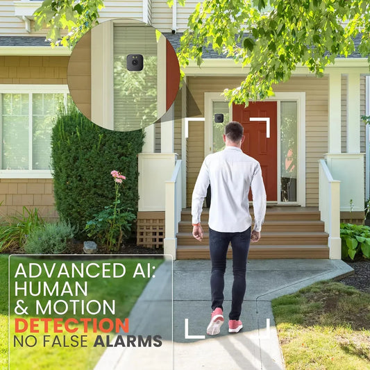 WiFi Window Camera 2.4/5GHz 3MP Full Color Night Vision Indoor Security Camera Replaces Outdoor Cam Through Window Surveillance