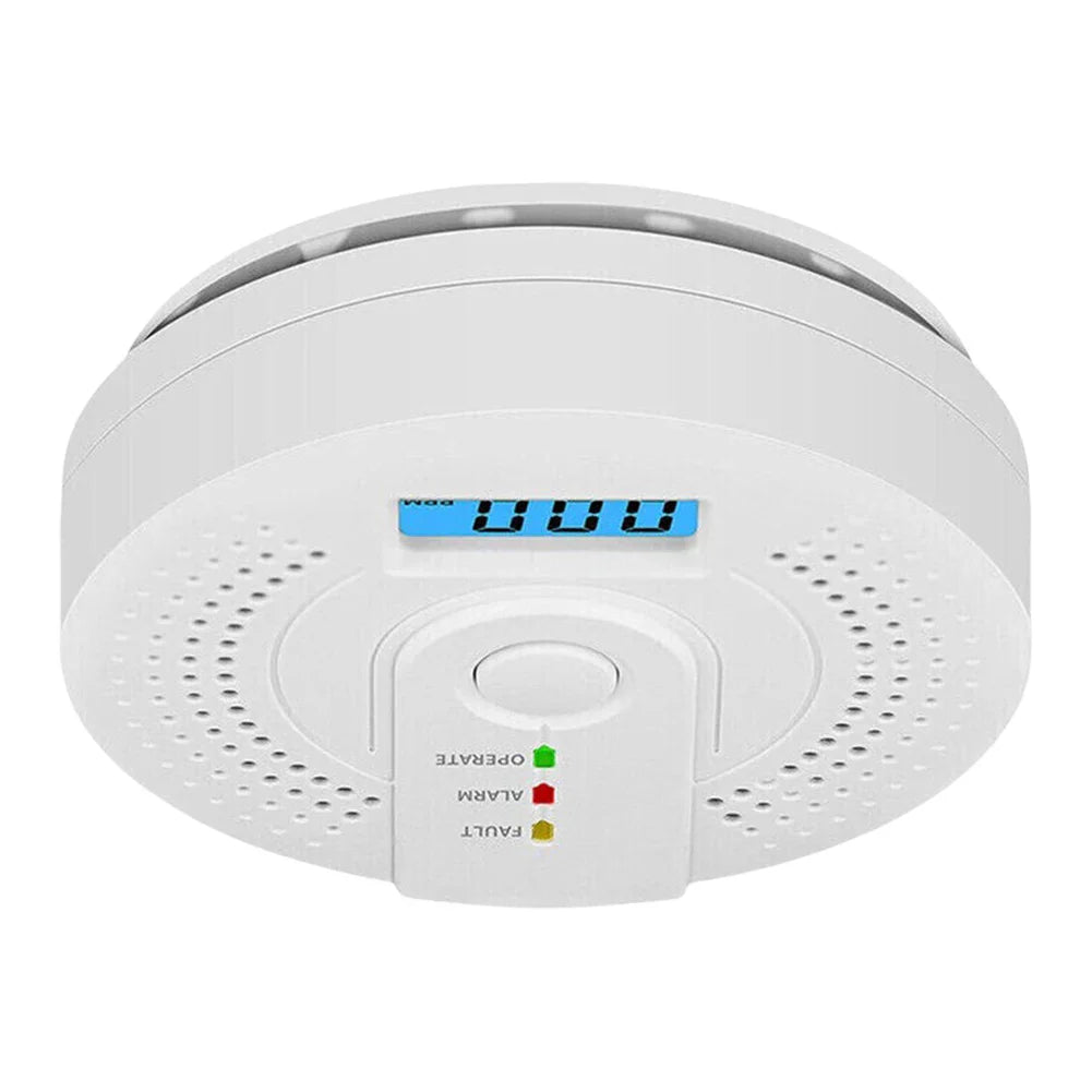 Independent CO Alarm Sensor Carbon Monoxide Alarm Detector High Sensitive Warning LED Display CO Alarm Battery Powered