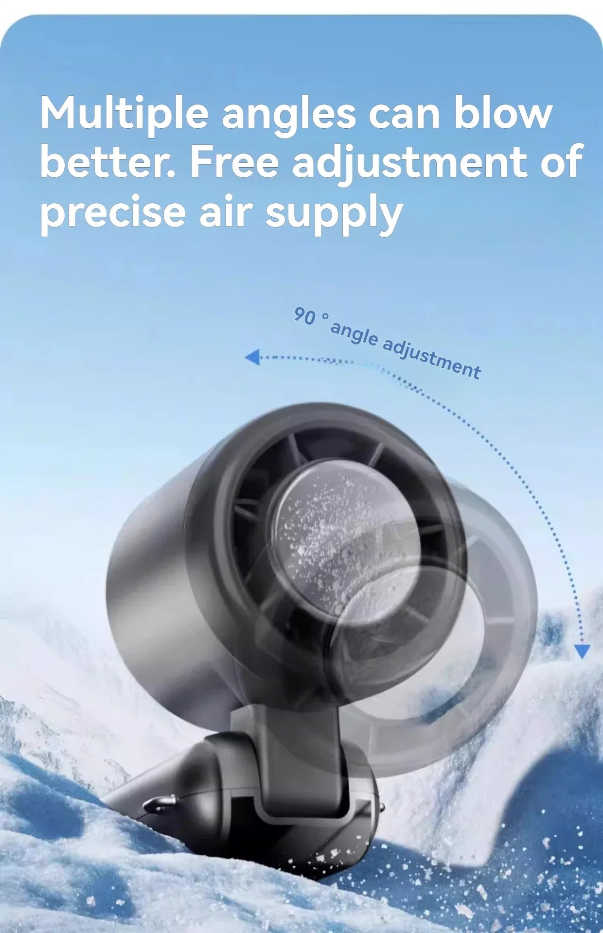 2025 Hanging Ice Pack Handheld High-speed Fan Folding 100 Speed Infinitely Adjustable Fan Portable For Outdoor Neck