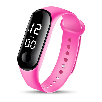 8pcs Children Watches for Girls Rubber Strap Waterproof School Student LED Watch Women Sports Men Digital Clock