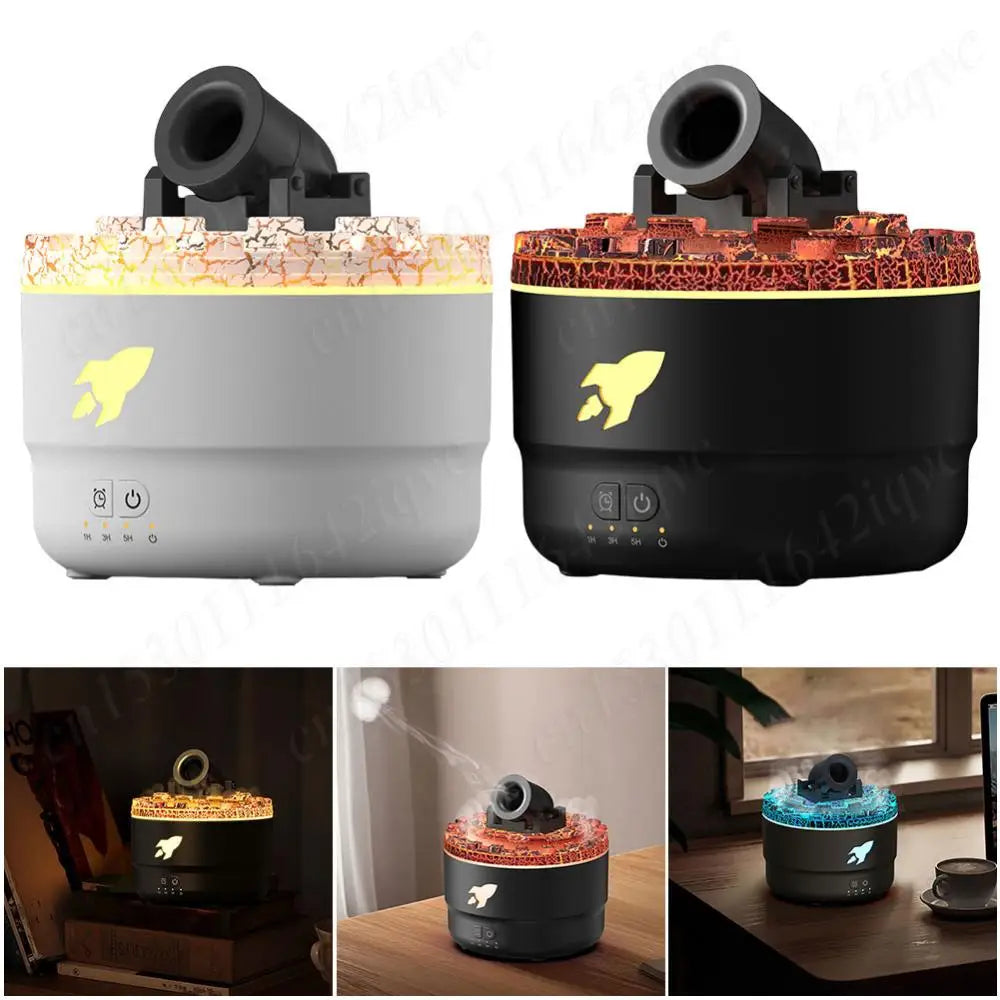 Volcanic Crack Light Cannons Air Humidifier Cannons Humidifier Essential Oil Diffuser Cannon Blast Turret Aromatherapy Diffuser