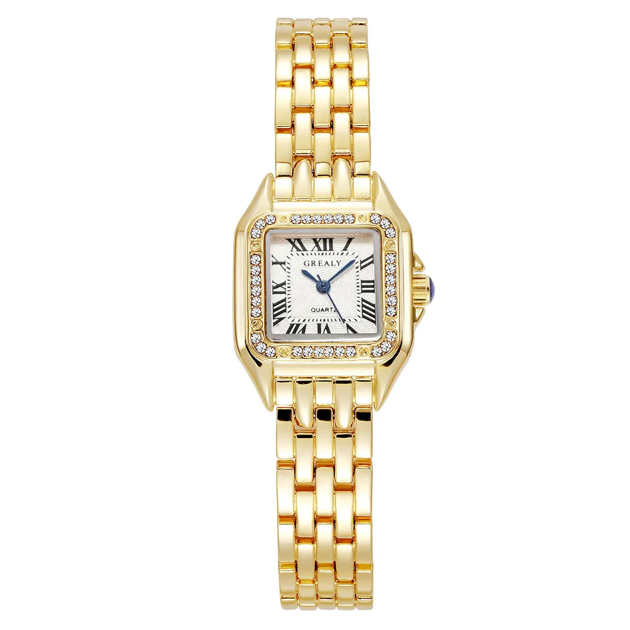 Luxury Rhinestone Women Watches Fashion Square Quartz Wristwatch Simple Ladies Clock Reloj Mujer