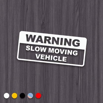 Warning slow driving car sticker PVC cool car sticker exterior decoration accessories warning car decal modeling