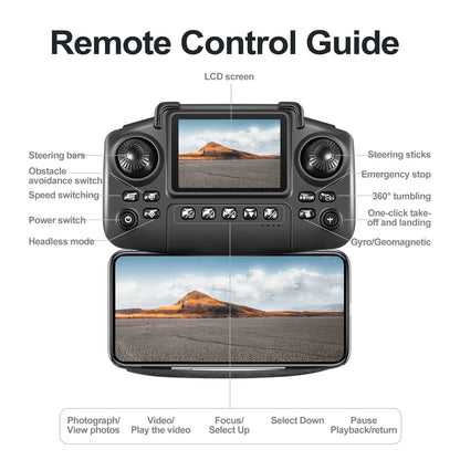 8K HD Dual Camera GPS Obstacle Avoidance 2026 E88 Plus Mini Foldable Drones Brushless Motor RC Quadcopter Toys Gifts For Xiaomi