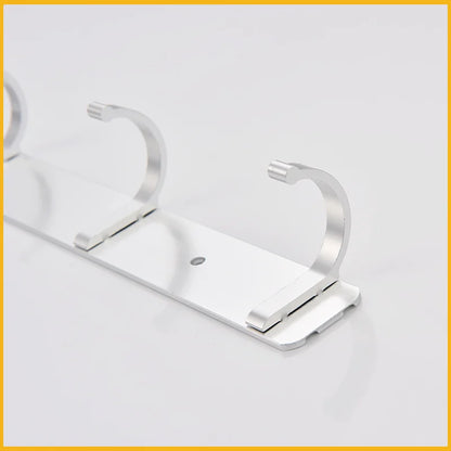 Space Aluminum With Multiple Robe Hooks Hanging Clothes Key Storage Hooks Save Space Towel Rack With Hook Bathroom Accessories