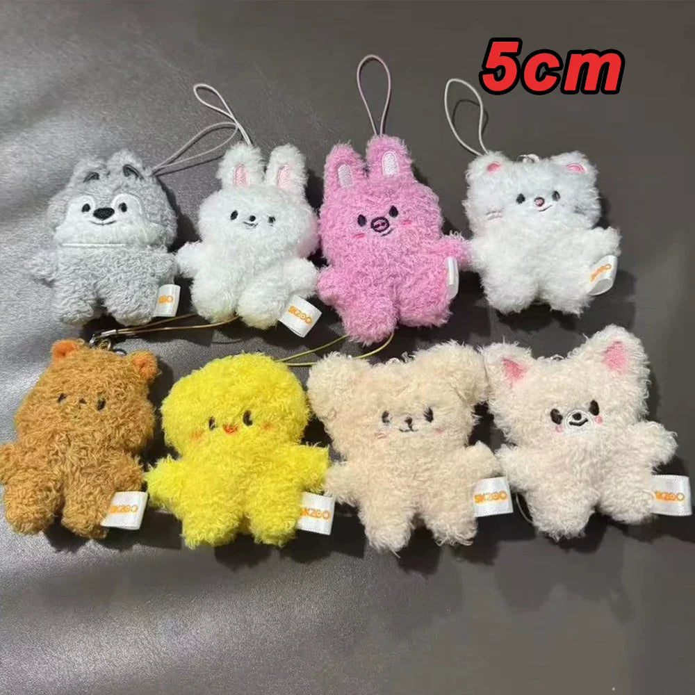 SKZOO Plush Keychain Plush Keychain Wolf Plush Toy Seoul FM Week Cloak Doll Magic School Kid Birthday Gift