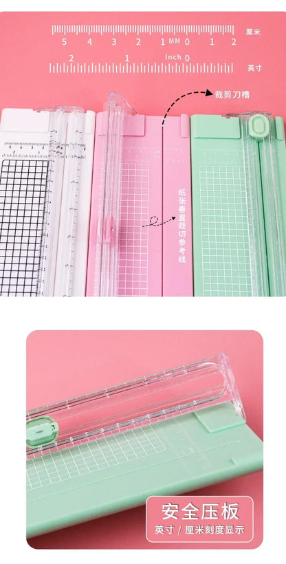 A4 Bidirectional Cutting  Paper Cutter with Pull-out Ruler for Photo Trimmers Scrapbook Lightweight Cutting Mat Machine