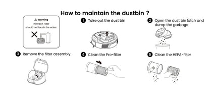 Lefant M320 Robot Vacuum Cleaner, Carpet Detection, 6,000 Pa Suction, Low Noise,  210 Mins Runtime, Self-Charging, Ideal for Har