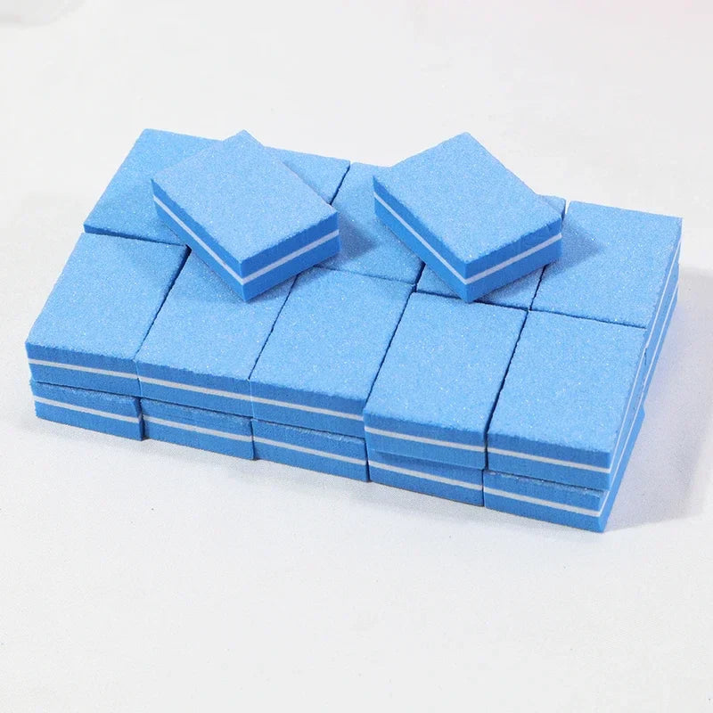 10-100psc Mini Buffing Sanding Files Block Pedicure Care Nail Art Buffer Polish Manicure Pedicure Nail File Tools Nail Charm new