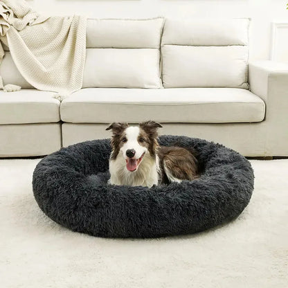 Soft Long Plush Dog Bed House – Cozy Pet Basket, Cushion, Cat Mat, Best for Dogs & Cats