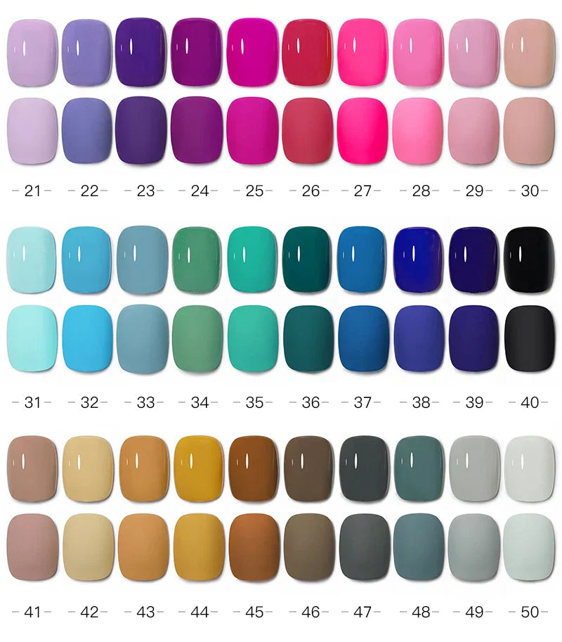 Mxsi 15ml Gel Nail Polish Neon Brown Royal Blue Red Green Pastal Nude Nail Art Varnish Gel Lacquer Top Coat UV Gel Nail Not Set