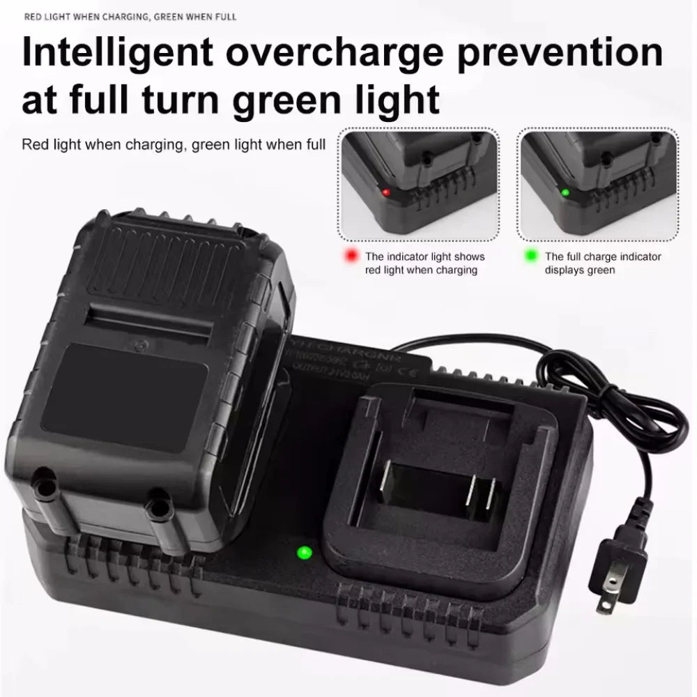 Dual Slot Charger 18V 21V Li-ion Battery Charger for Makita BL1415 BL1815 BL1830 BL1850 Electric Drill Power Tools EU US Plug