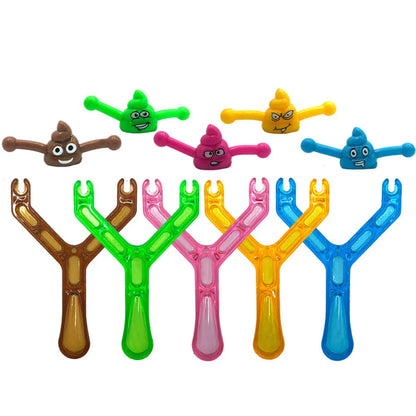 5-20 Pcs Kids Fun Slingshot Poop Toys Kids Party Favors Boys Girls Pinata Filler Baby Shower Favor Bags Carnival Prizes