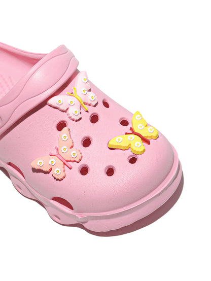 Comfortable and lightweight girls' clogs, can be worn in all seasons, exquisite butterfly shoes,summer hot beach shoes 1214