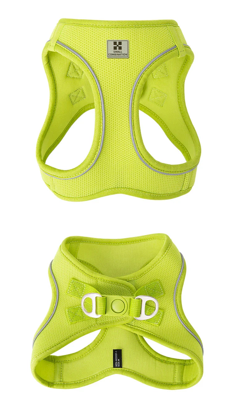 Dog Harness Leash Set for Small Medium Dog Adjustable Reflective Puppy Cat Harness pet Vest Chihuahua Dachshund Outdoor Walking