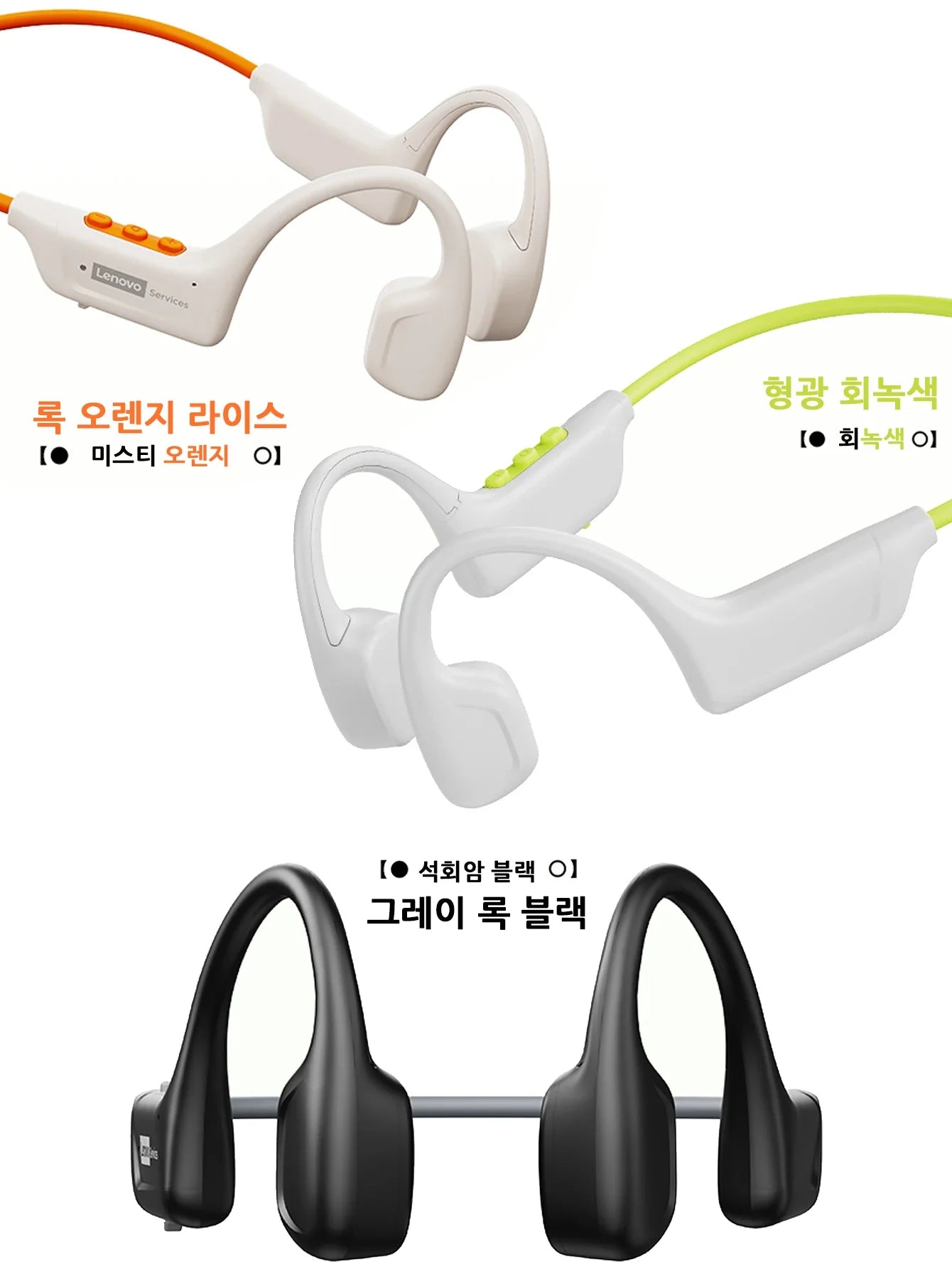 Genuine Lenovo S102 Bone Conduction Earphones Air Conduction Headphones BT V6.0 Wireless Sports HiFi Sound Waterproof Headsets