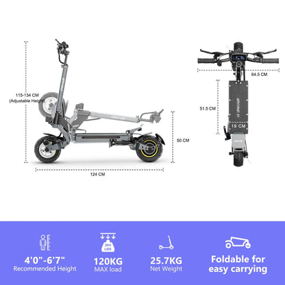 iENYRID iE-S1 Adult Electric Scooter Foldable 48V 15Ah 250W Off-Road Tire E-Mountain Scooter for Sports Entertainment Cycling