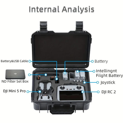 Suitable for DJI 5 Pro Storage Case, 5 Pro Explosion-Proof Case, Portable Hard-Shell Large Capacity Case