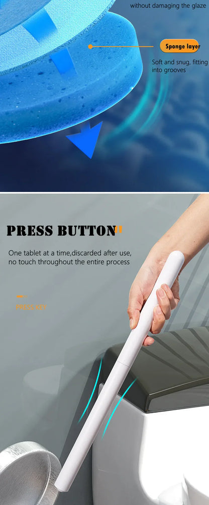 Wall-mounted Disposable Toilet Brush Home Replaceable Toilet Brush Bathroom Cleaning Tools WC Bathroom Accessories