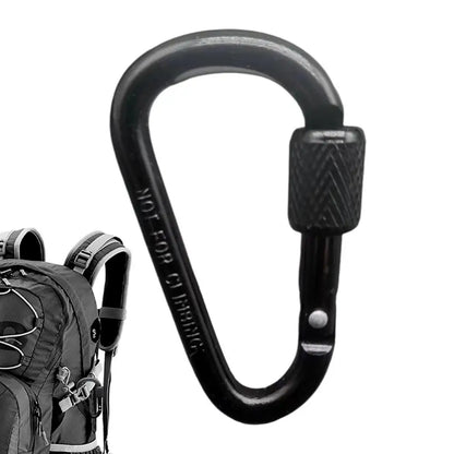 Outdoor Climbing Carabiner D Shaped Paracord Tensioner Key Chain Clip Aluminum Alloy Guylines Tensioner Camp Mountaineering Hook