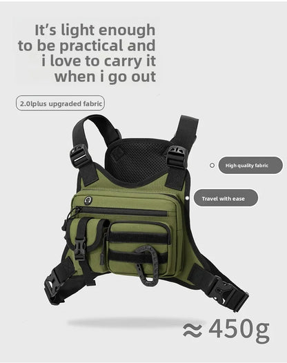 Outdoor Tactical Vest Multi-Functional Waterproof Wear-resistant Vest Backpack Men's Tactical Chest Bag for Hunting