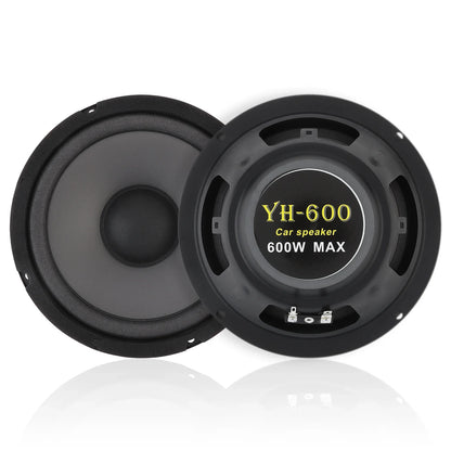 1 Piece 6.5 Inch Car Speakers 600W 2-Way Vehicle Door Subwoofer Audio Stereo Full Range Frequency Automotive Speakers for Car