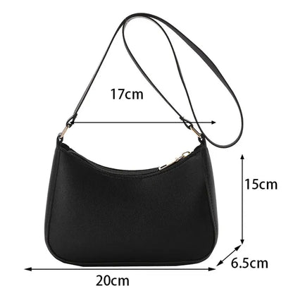 Fashionable and trendy solid-color handbag, simple and new small square bag, stylish and high-quality single-shoulder armpit bag