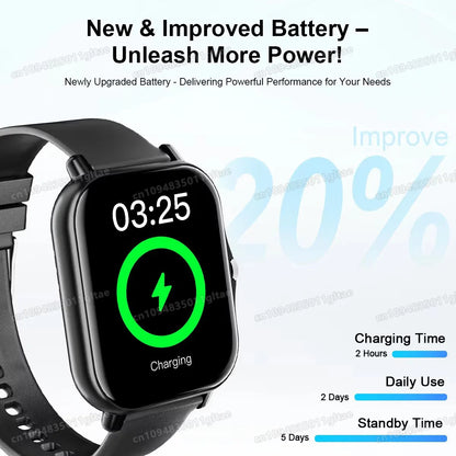 New Smartwatch BT Call Health&Sleep Monitoring 1.80''HD Screen Kids Smart Watch Waterproof Fashoin Sports Bracelet For Women Men