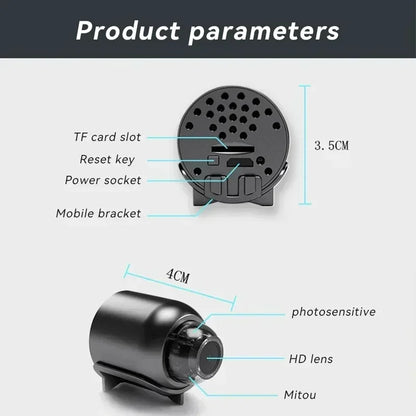 X5 1080P Mini Night Vision Wireless Surveillance Camera Lightweight Clear Portable Motion Detection Premium Quality NEW 2026