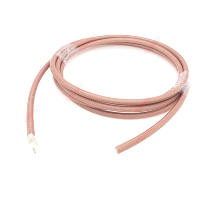 FEP Brown Jacket RG142 Coaxial Cable Silver-plated Copper Double Shielded RF Coaxial Cable 50 Ohm Low Loss BEVOTOP