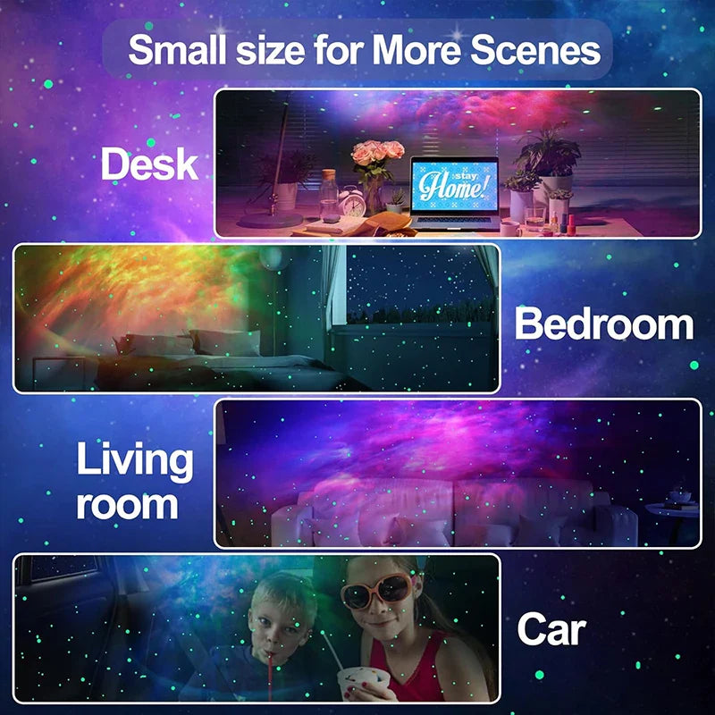 Astronaut Galaxy Projector Night Light White Holding Star, Stars Projectors Lamp for Kids Bedroom, Space Decor & Gift
