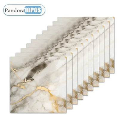 10/20/40PCS 30x30cm Self Adhesive Wallpaper Waterproof Tile Stickers FloorSticker for Kitchen Bathroom Ins Style Home Decor