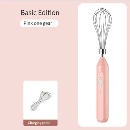 Electric Milk Frother Handheld - Egg Beater Coffee Mixer Foamer for Cappuccino Latte