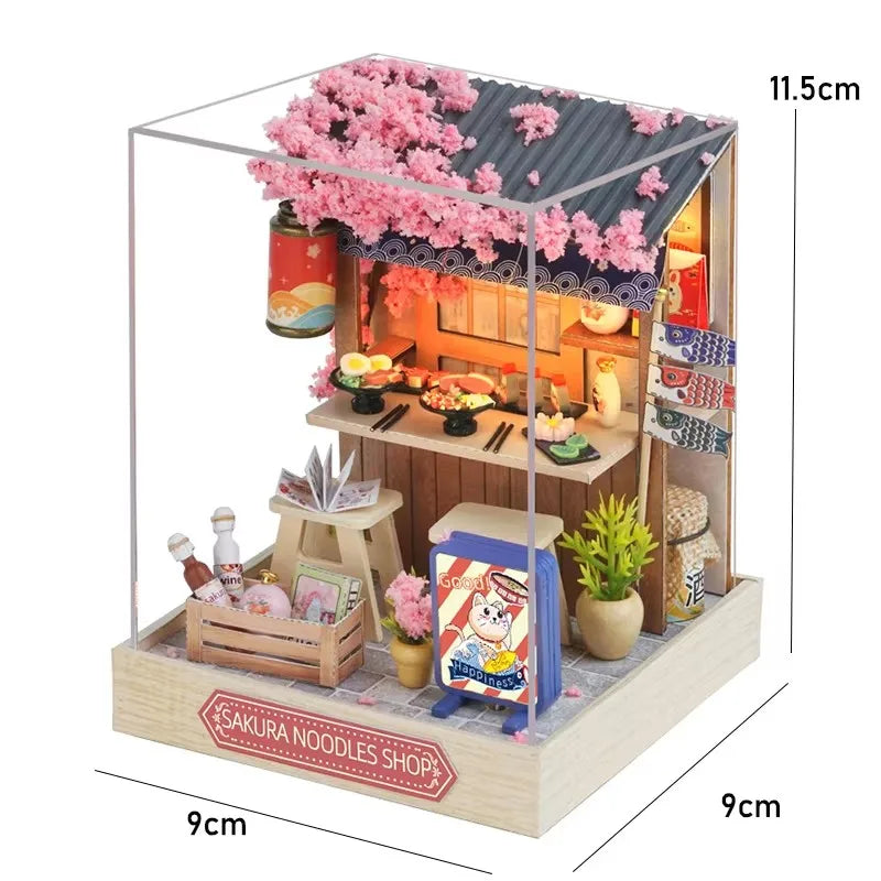 DIY Doll Houses Kits 3D Wooden Puzzles Mini Doll House Assembly Building Furniture Handmade Toys For Kids Birthday Gifts