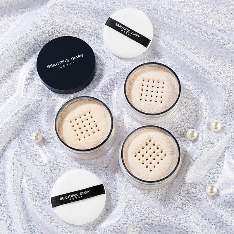 Professional Loose Powder Oil Control Anti-Sweat Waterproof Matte Base Makeup Long-lasting Translucent Mist Face Setting Powder